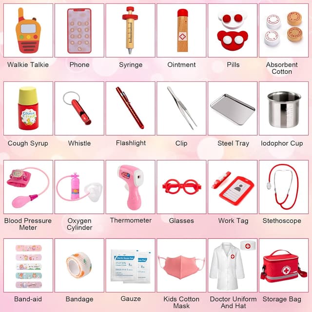 Thumbnail 2 de EFO SHM Arztkoffer Holz 34-teilig Doktorkoffer