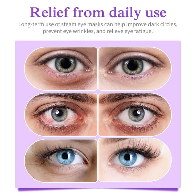 Thumbnail 5 de Augenmaske Wärmende mit sanftem Dampf 12 Stück Lavendel ⌚