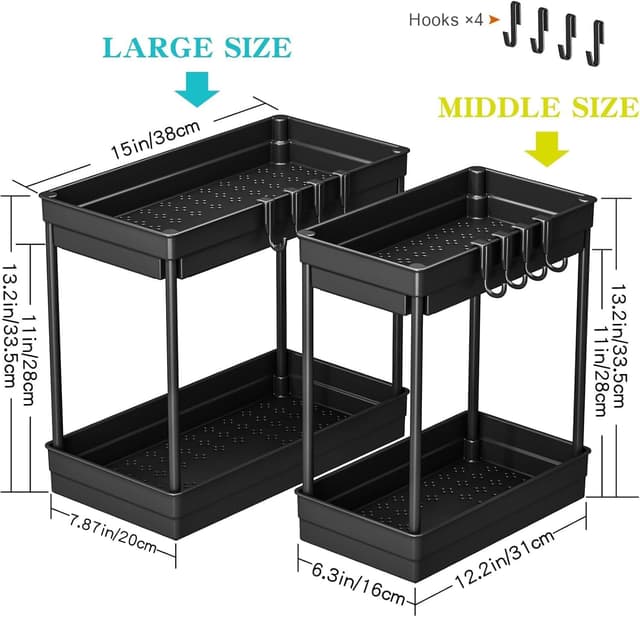 Detalle 2 de PurKeep Organizador Bajo Fregadero 2 Niveles
