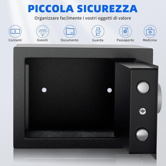 Thumbnail 1 de 6,6‑L Tresor für Zuhause – Elektronischer Safe 🔐