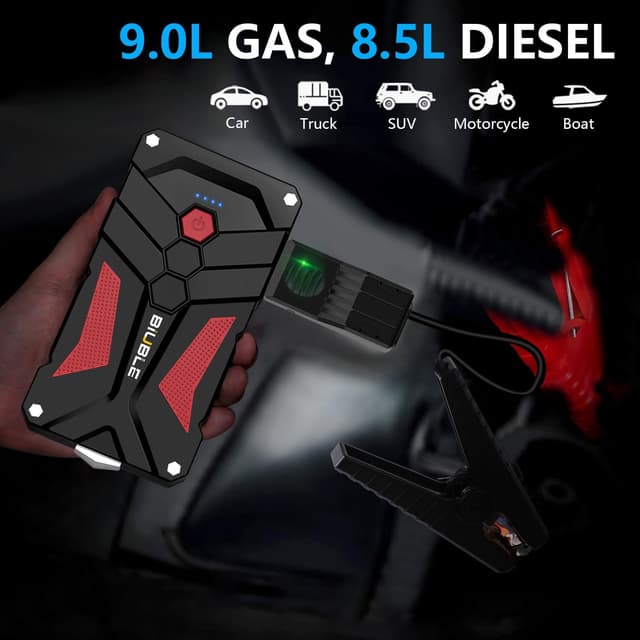 Detalle 2 de BIUBLE Jump Starter 5000A 12V car booster