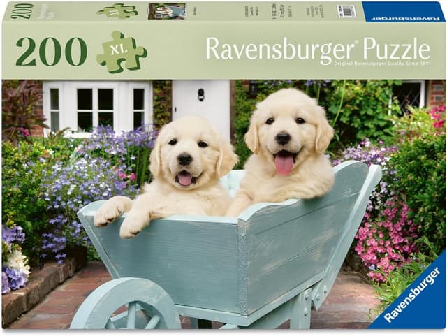 Detalle de Ravensburger Puzzle Adulte 200 pièces Golden – Bien-être, pièces épaisses et support inclus