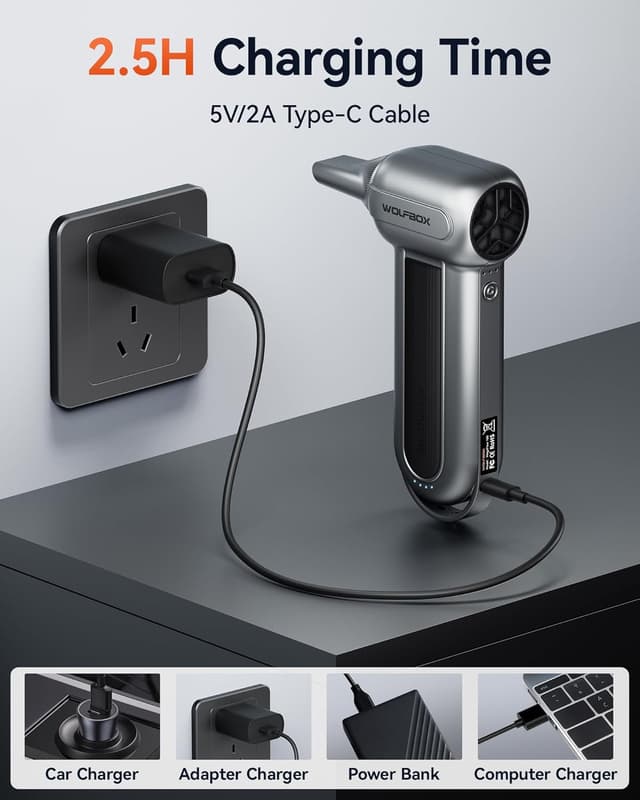 Thumbnail 6 de WOLFBOX MF100 cordless air duster 150,000 RPM