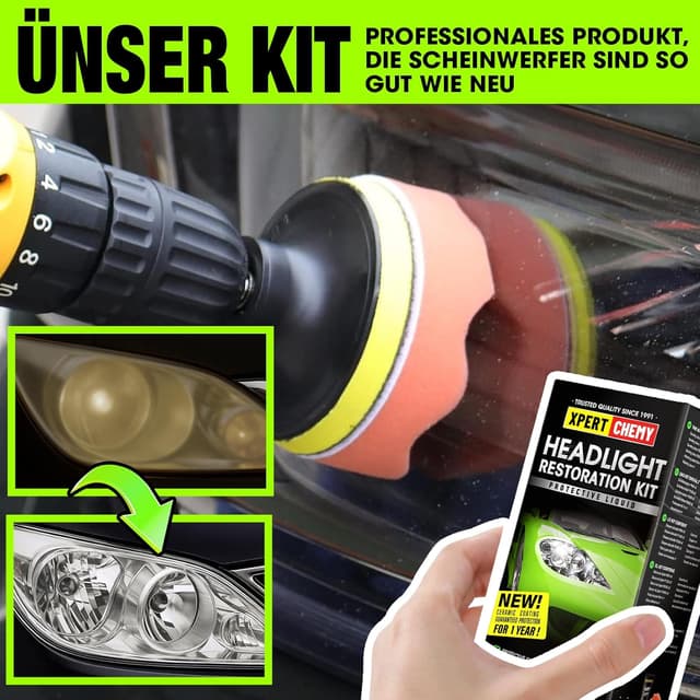 Detalle de Scheinwerfer Aufbereitung Set XPERTCHEMY für Trübung