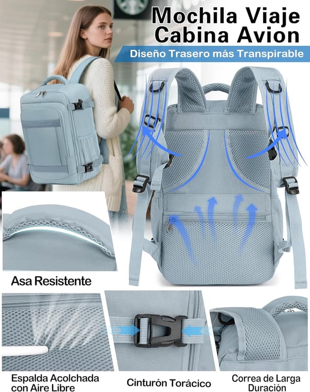 Thumbnail 4 de KLOSTAIN Mochila Cabina 40x20x25 para Ryanair