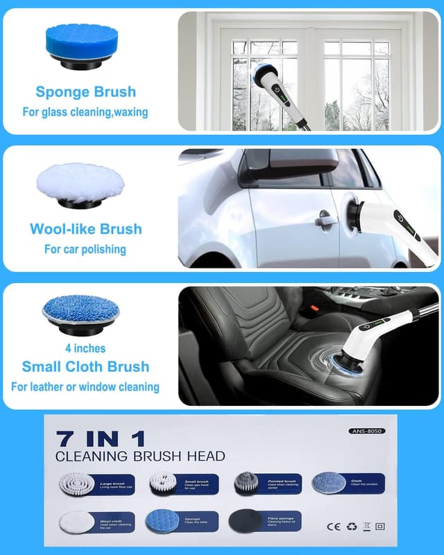 Thumbnail 2 de Leebein ANS-8050 replacement brush heads 7pcs 🧽