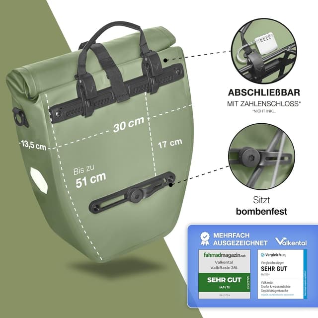 Thumbnail 1 de Valkental Gepäckträgertasche 20 L