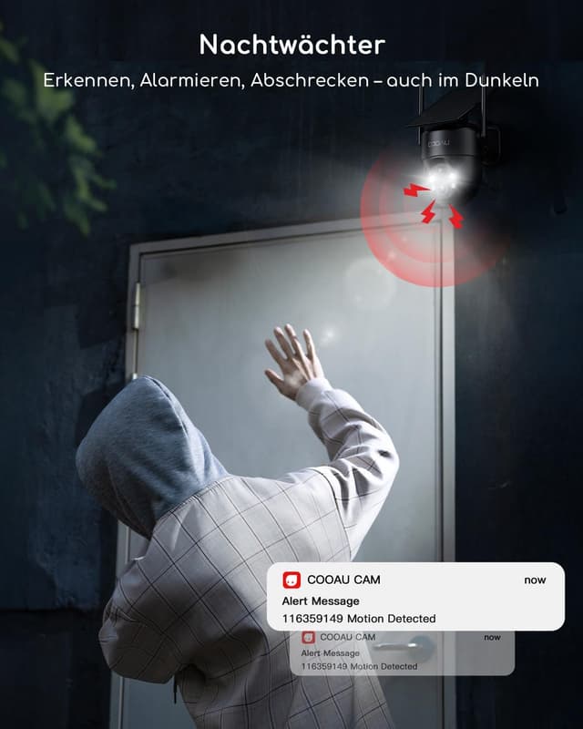 Thumbnail 6 de COOAU Überwachungskamera 2K