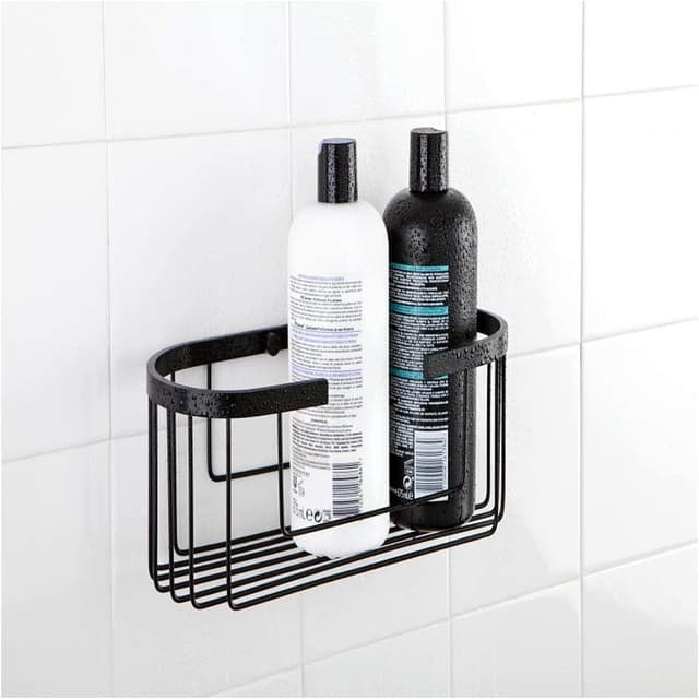 Detalle 2 de TATAY Porta sapone per doccia angolare rettangolare in alluminio Aluminium (30x8,5x30 cm) con viti e compatibile Quick Fix