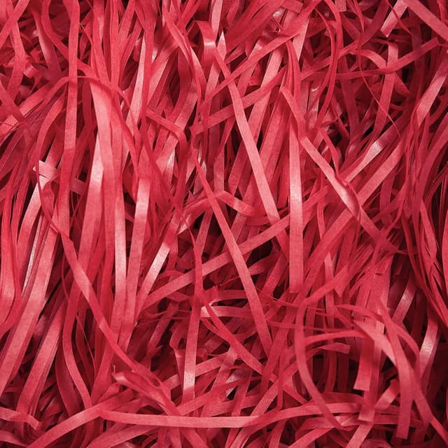 Detalle de 500 g Geschreddertes Papier Rot als Füllmaterial