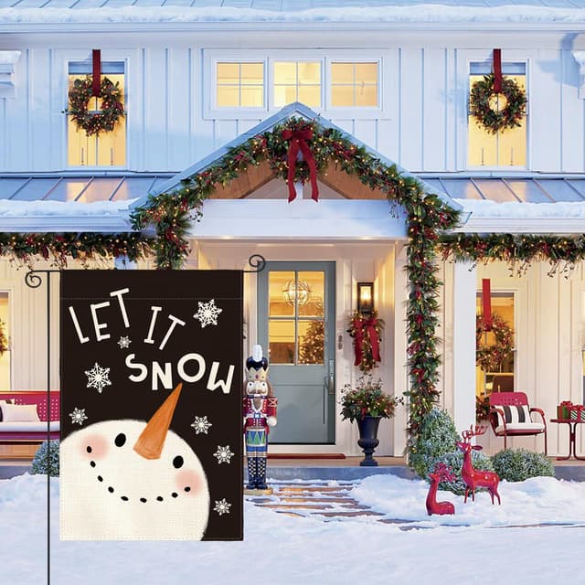 Thumbnail 3 de AVOIN Colorlife Let It Snow Flag 28 x 40 🚩