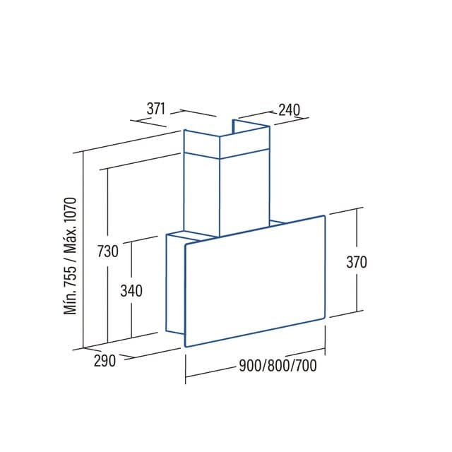 Thumbnail 1 de Cata GRECO 80BK campana 850 m3/h máxima 🚀