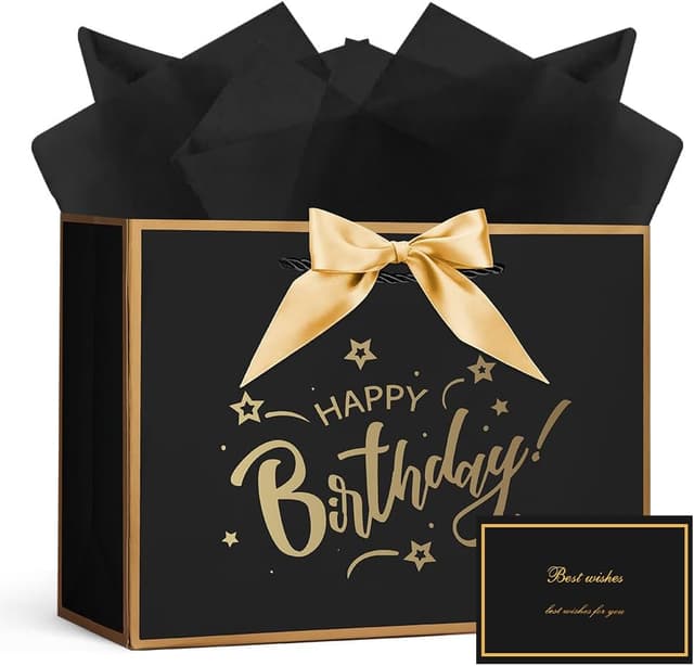 Imagen de AOOSU Geschenktüte Geburtstag 28×20×10cm en OfertitasTOP