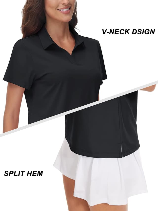 Thumbnail 3 de TACVASEN Women Polo UPF 50+ V-Neck Shirt