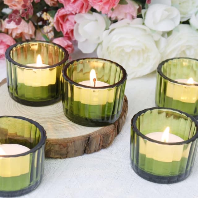 Thumbnail 6 de Filltown Teelichthalter-Set 12 grüne Gläser