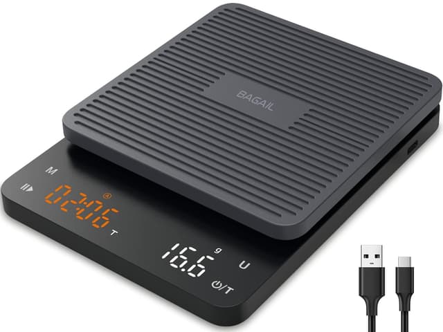 Imagen de BAGAIL Báscula de Café Digital 0,1 g 3 kg en OfertitasTOP