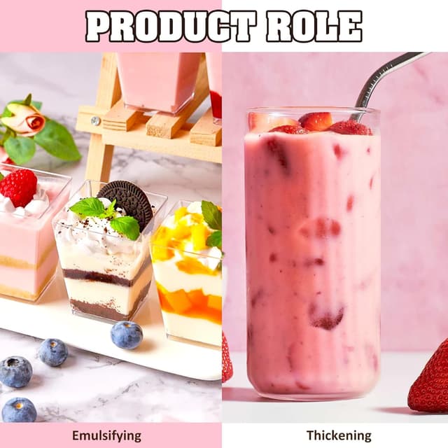 Detalle de Gummi Arabicum Pulver (100 g) aus reinem arabischen Gummi – Verdickungsmittel für Backen, Desserts & DIY