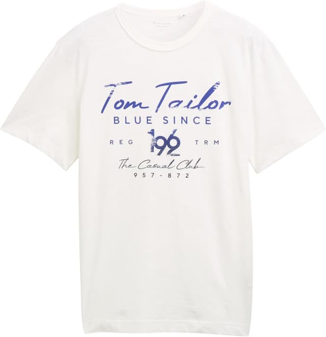 Detalle de Tom Tailor 1046715 T-Shirt da uomo a maniche corte (confezione da 1)