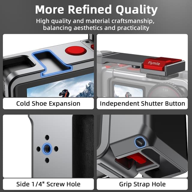 Thumbnail 6 de BRDRC Griff-Kit DJI Action 5 Pro 4 3