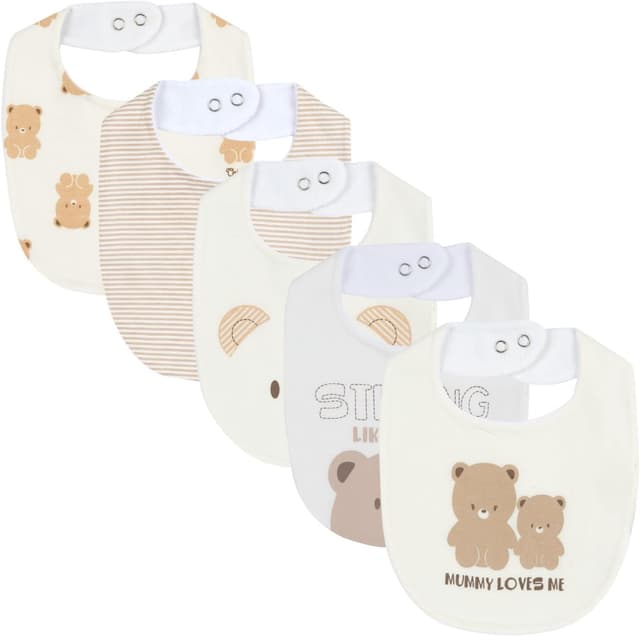 Thumbnail 6 de Chicco lot de 5 bavoirs bébé en coton