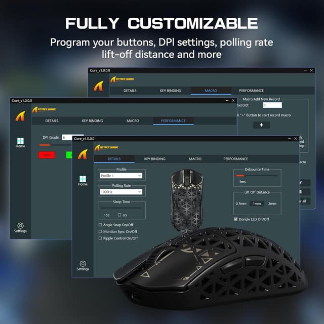 Thumbnail 6 de ATTACK SHARK R5 Ultra Gaming-Maus 42000 DPI