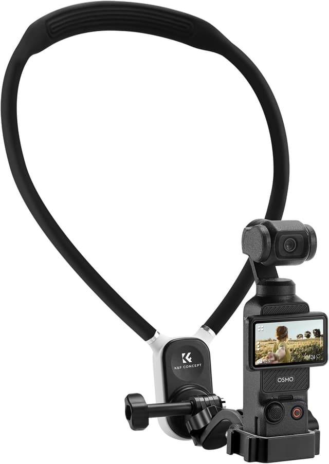 Detalle 2 de K&F Concept Magnetic Neck Mount for GoPro Hero & DJI Osmo Action (POV neck holder with flexible angle)