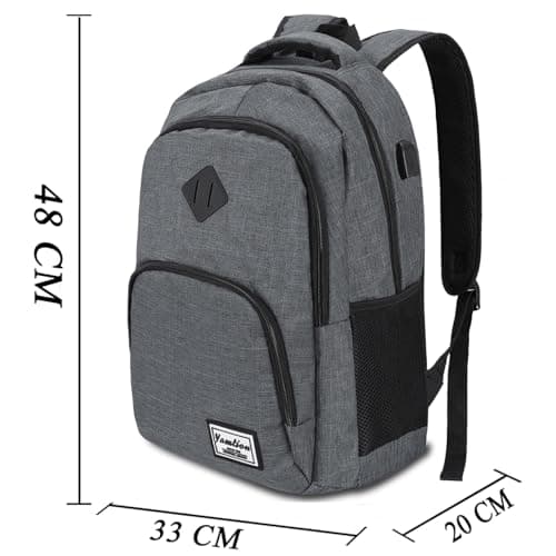 Detalle 2 de YAMTION Mochila escolar YAMTION de 30 L con compartimento acolchado para portátil hasta 16” y puerto USB