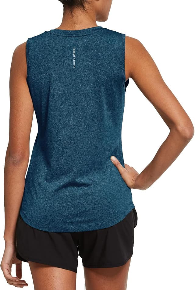 Detalle de baleaf Women’s Cool-Dry Workout Tank Tops (Sleeveless, Reflective Elements)