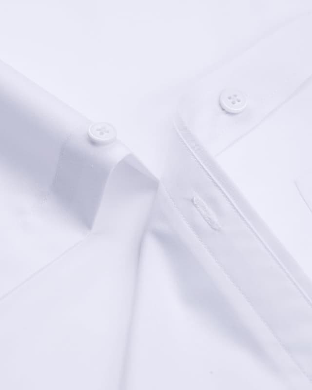 Detalle 1 de Lusead Men's Long Sleeve Wrinkle-Free Stretch Dress Shirt (Cotton, Solid Button-Down)