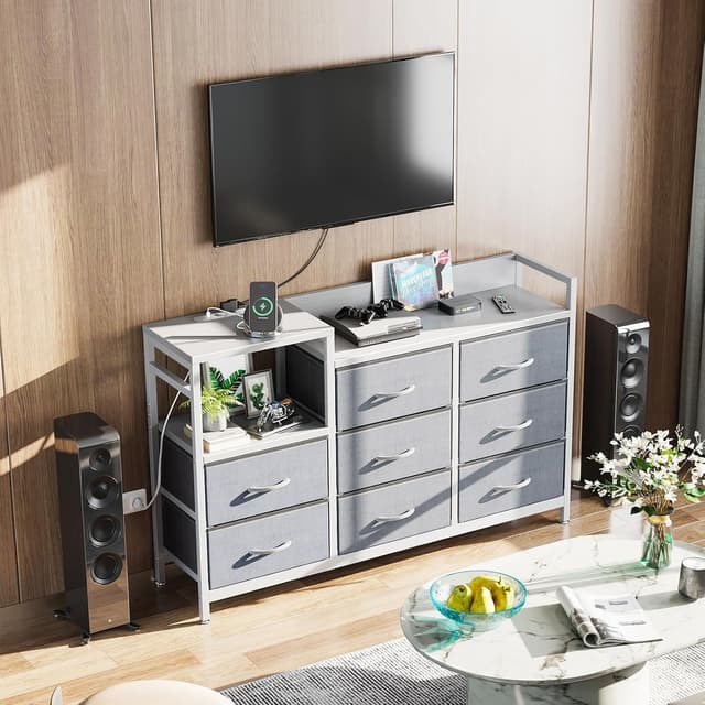 Detalle 2 de Cassettiera ODK con 2 porte USB 132 cm