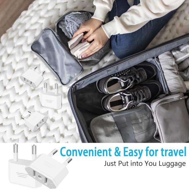 Thumbnail 5 de Tixlux Adaptateur USA vers France 2 pièces 🔌