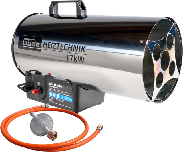 Detalle de Güde 85006 Générateur d'air chaud à gaz inox 1,5 m tuyau