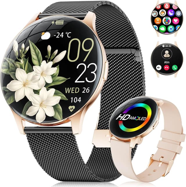 Detalle de BENYAR Smart Montre Connectée Femme 1,43" AMOLED