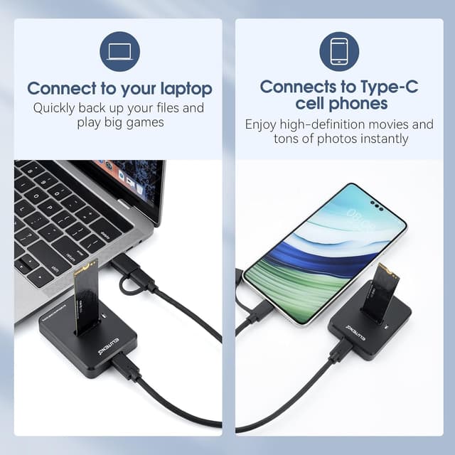 Thumbnail 4 de ELUTENG M.2 NVMe to USB C Dock