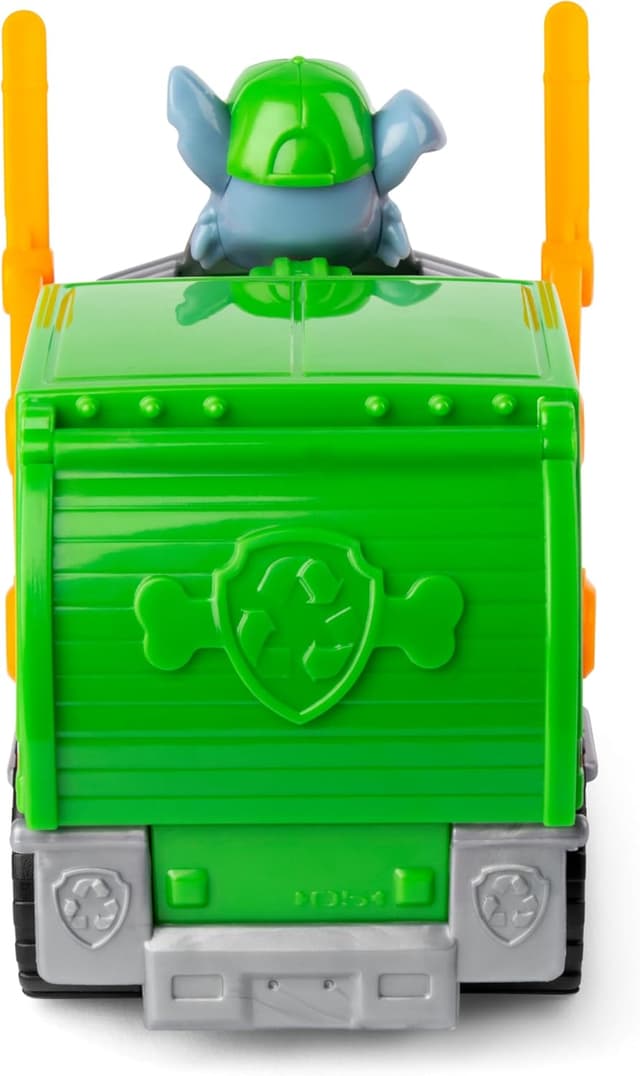Detalle 2 de Paw Patrol Rocky’s Recycle Truck toy vehicle with collectible Rocky action figure (made with at least 80% recycled plastic)