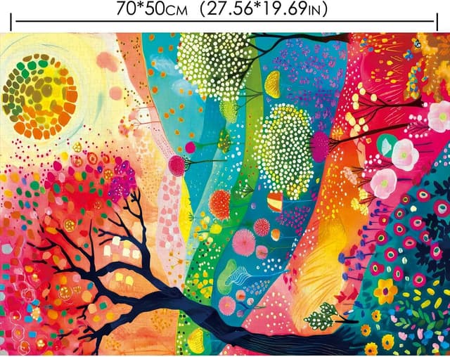 Thumbnail 6 de HUADADA Autumn Landscape 1000-piece jigsaw puzzle 🧩