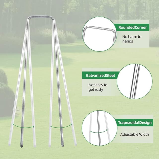 Thumbnail 2 de Clavijas de membrana para tiendas y césped 🌱 150 mm