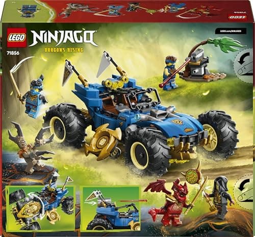 Thumbnail 11 de LEGO Ninjago 2en1 Coche Transformable de Jay (71856): camión con 5 minifiguras, Kai y Nya