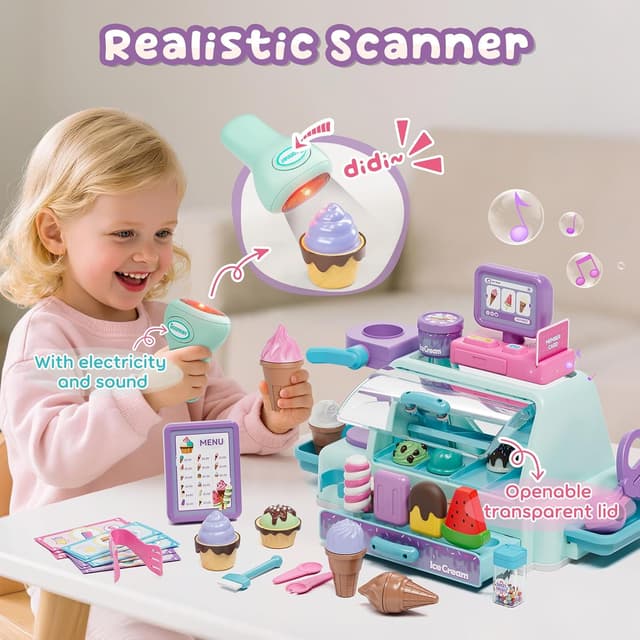 Detalle de Ice cream shop toy set for kids