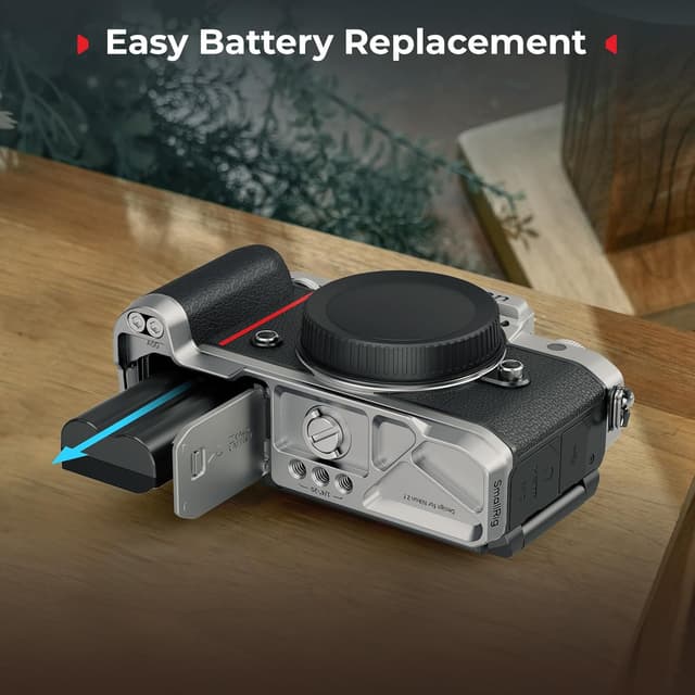 Thumbnail 6 de SMALLRIG poignée en silicone en forme de L 5706 pour Nikon Z f (plaque Arca intégrée + œillet pour dragonne)