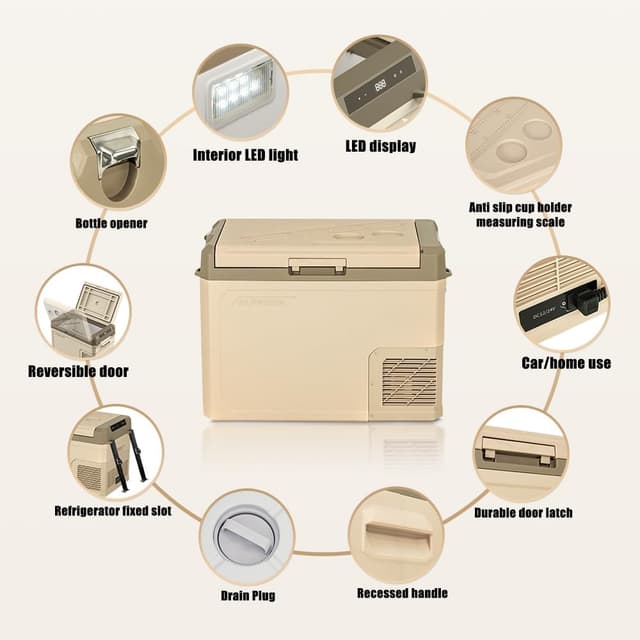 Detalle 2 de Alpicool GE40 40L Nevera Portátil 12V