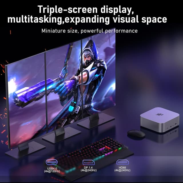 Detalle 2 de Beelink SER9 Pro+ Mini PC with Ryzen 7 H 255 (up to 4.9GHz) and Radeon 780M, 32GB RAM, 1TB PCIe 4.0 SSD