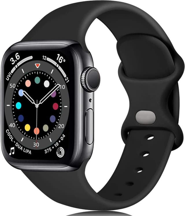 Detalle de Epova Silicone Watch Strap 40mm Black