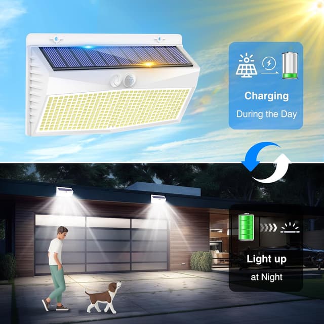 Thumbnail 4 de Peasur Luz Solar Exterior Jardín 368LED