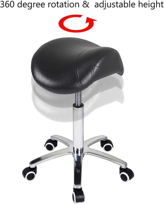 Detalle 2 de Antlu saddle stool rolling chair, 400 lb