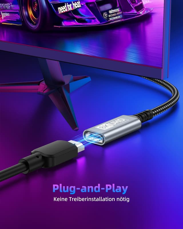 Thumbnail 4 de ZEENVIC HDMI Verlängerungskabel 1M 48Gbps