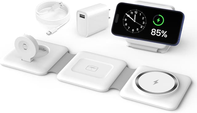 Detalle de Apple 3-in-1 Magnetic Wireless Charger Dock for iPhone