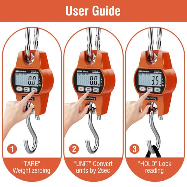 Thumbnail 1 de GRAM PRES Digital Hanging Scale 300kg
