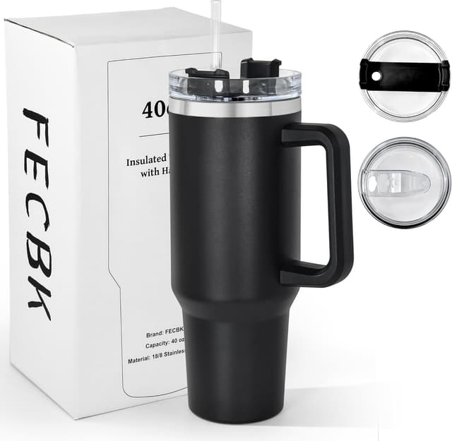 Detalle de FECBK 40oz insulated tumbler 1.2L, leak proof