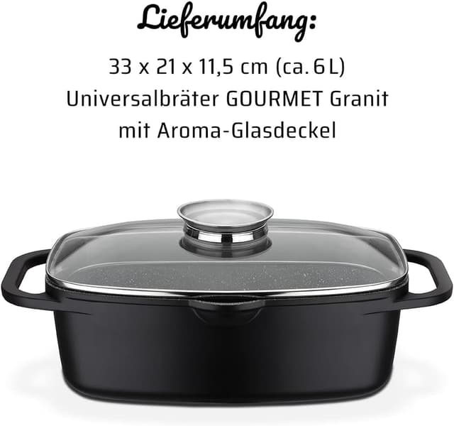 Thumbnail 6 de GSW Universalbräter Gourmet Granit 6 Liter
